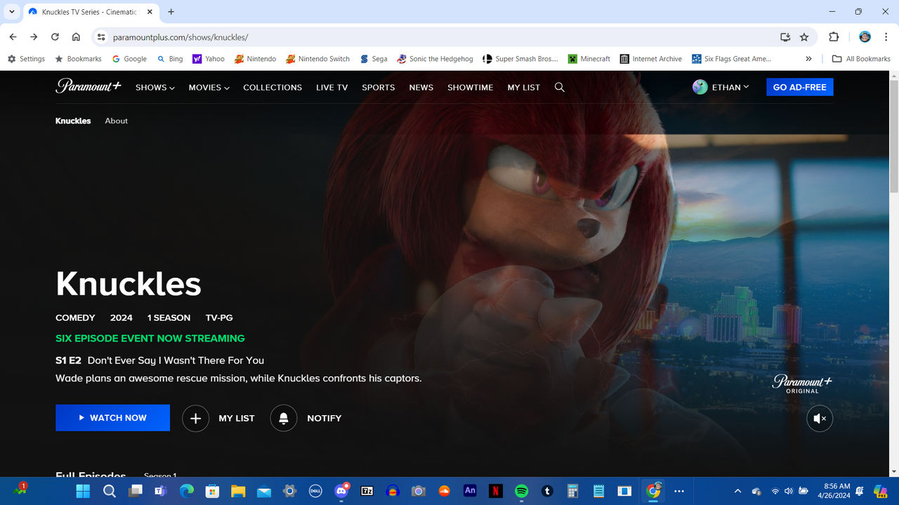 Me Knuckles Knuckles is now streaming on Paramount+ by EthanArtsAndStudios on ...