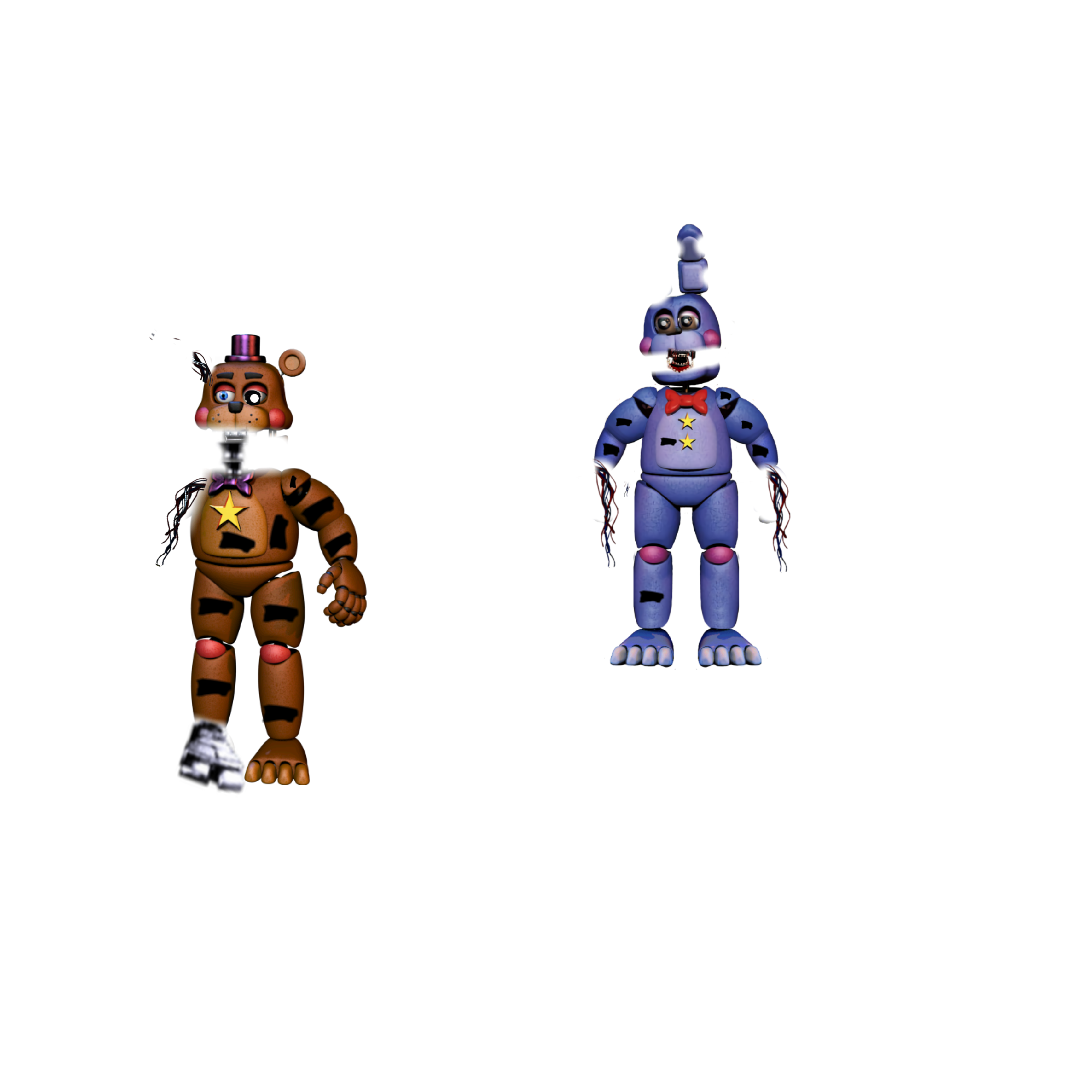 FNAF 6 Fixed Salvaged animatronics by ThederangedGamer on DeviantArt