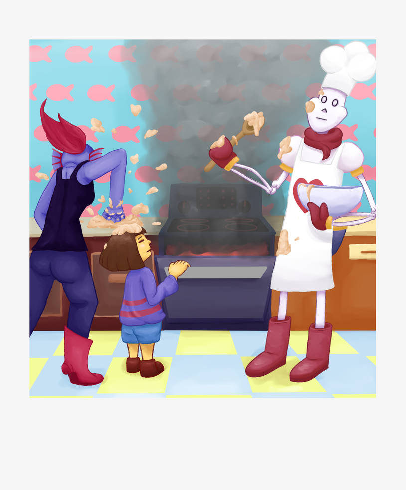 Undertale Java Cookies Undertale Polaroid making Cookies by MissHomunculus on DeviantArt