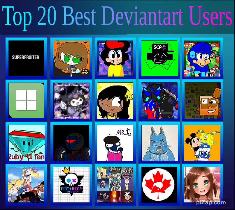 1. Deviantart My Top 20 Best Deviantart Users (Part 2) by ShamarChannel2009 on DeviantArt