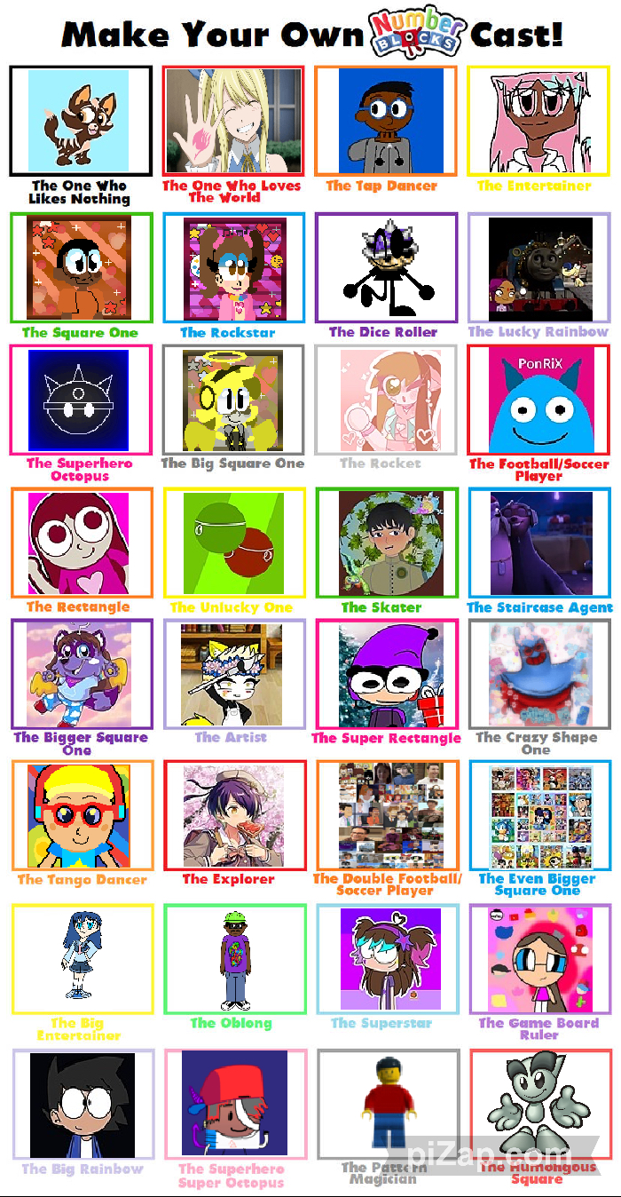My Numberblocks Cast Meme (With Users) by ShamarChannel2009 on DeviantArt