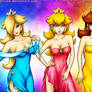 Rosalina, Peach and Daisy