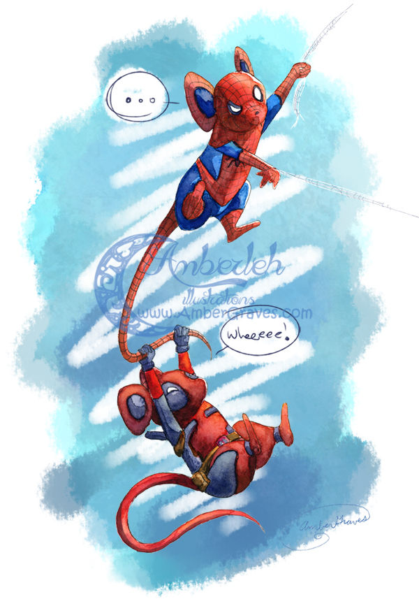 Deadpool Mouse and SpiderMouse