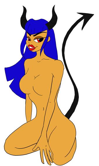 Devil Lady-Flat Colors