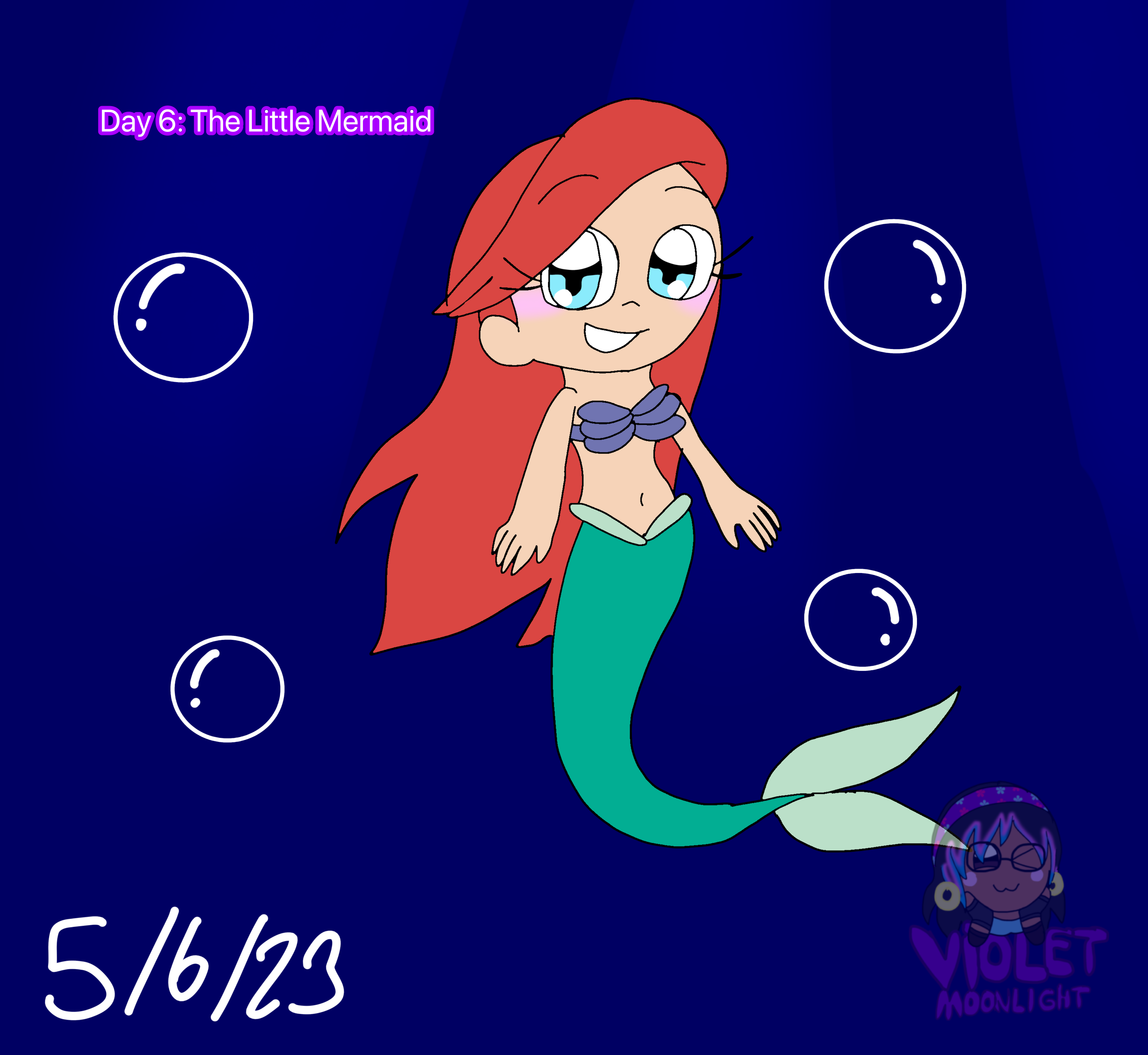 Diviantart Little Day 6: The Little Mermaid by Violetmoon404 on DeviantArt