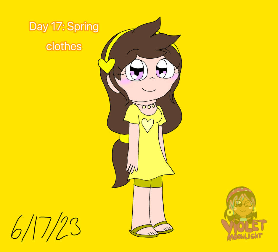 Day 17: Spring Clothes by Violetmoon404 on DeviantArt