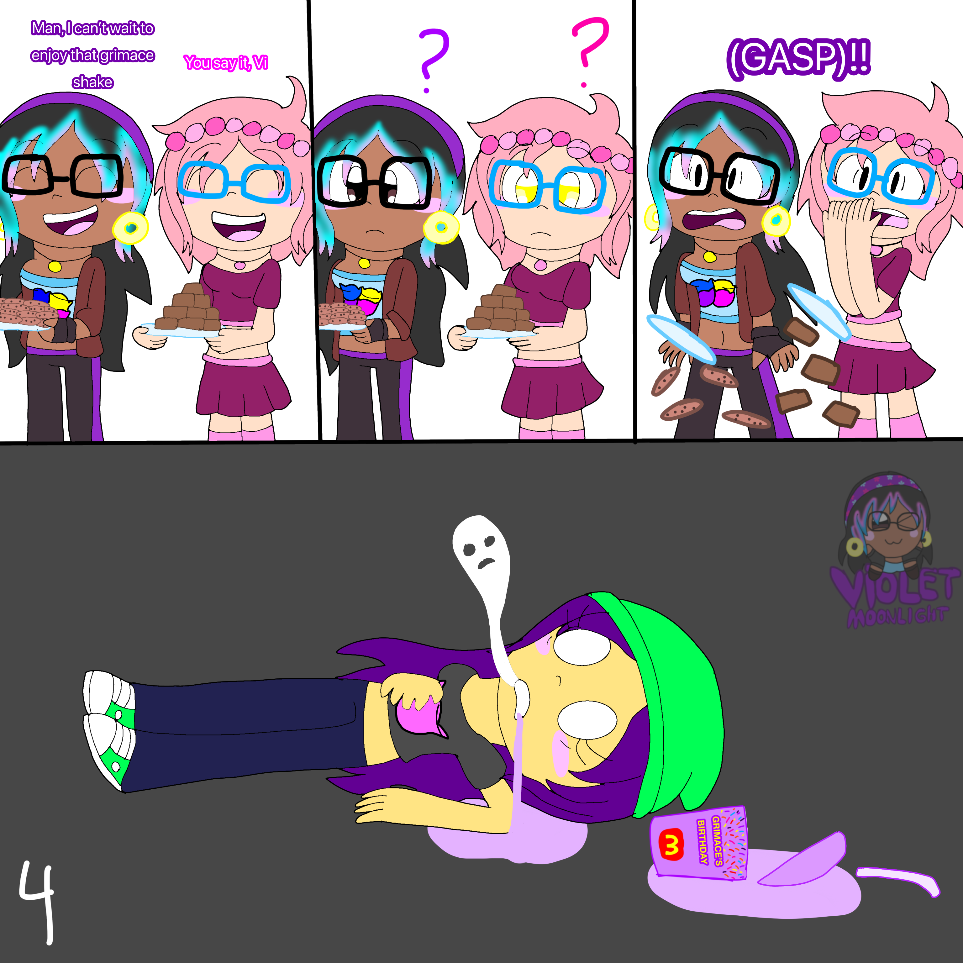 Deviantart Shake The Grimace Shake part 4 by Violetmoon404 on DeviantArt