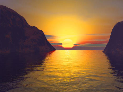 sunset terragen