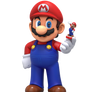 Mario with his Amiibo