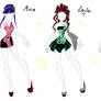 Winx and Roxy Fireworkdress sketches