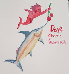 Mermay 2k20 Day 8: cherry/swordfish