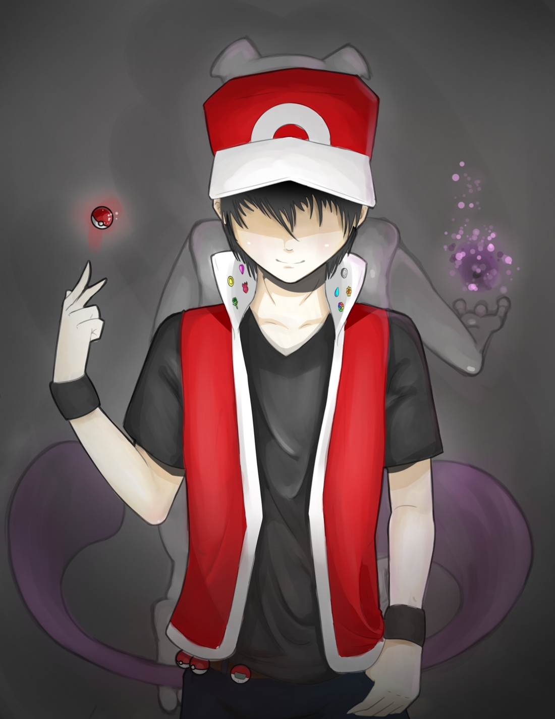 Trainer Red by pluehunter on deviantART  Pokemon red, Pokemon trainer red,  Pokemon