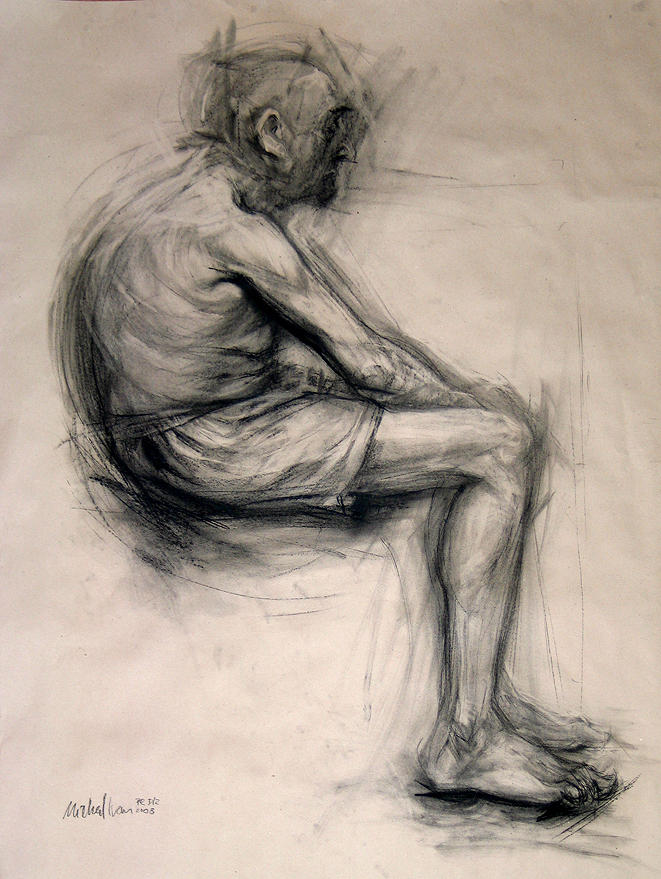 old man_figure drawing by michalivan