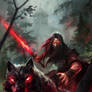black wolf