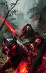 black wolf by michalivan black wolf by michalivan