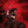 burning red