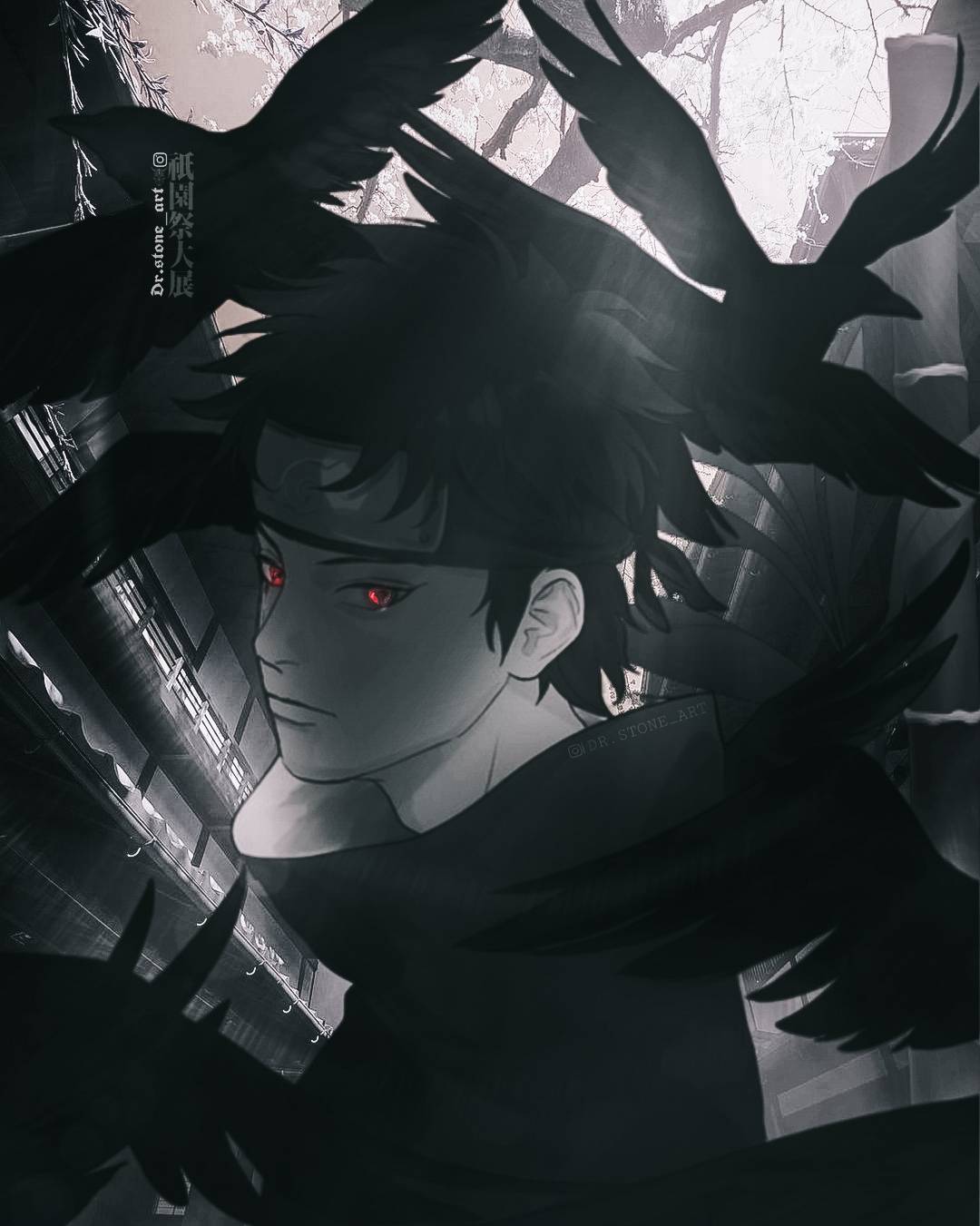 Download Shisui Uchiha Naruto Head Shot Wallpaper