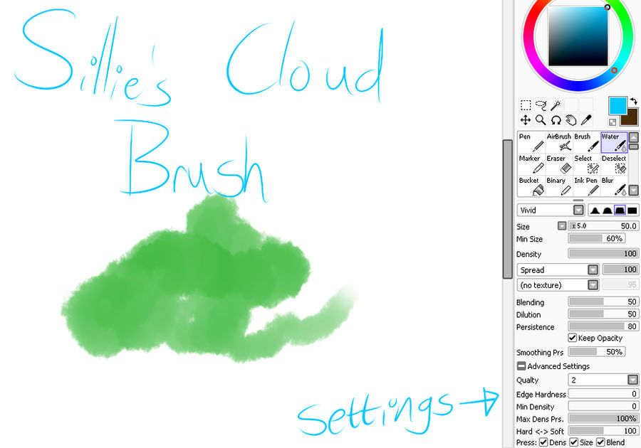 Sillie's Cloud Brush in SAI