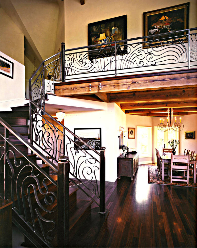 Custom Art Nouveau Stair Rail by dArtNouveau on DeviantArt