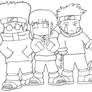 Naruto - Team 8 Lineart