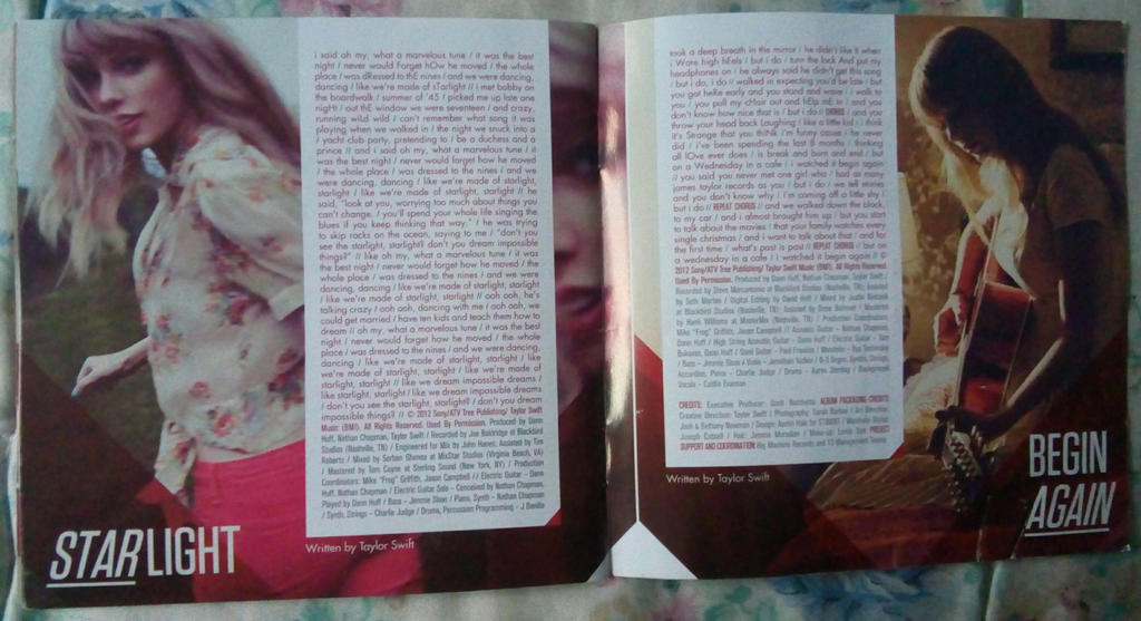 Taylor Swift Album Taylor Swift Booklet