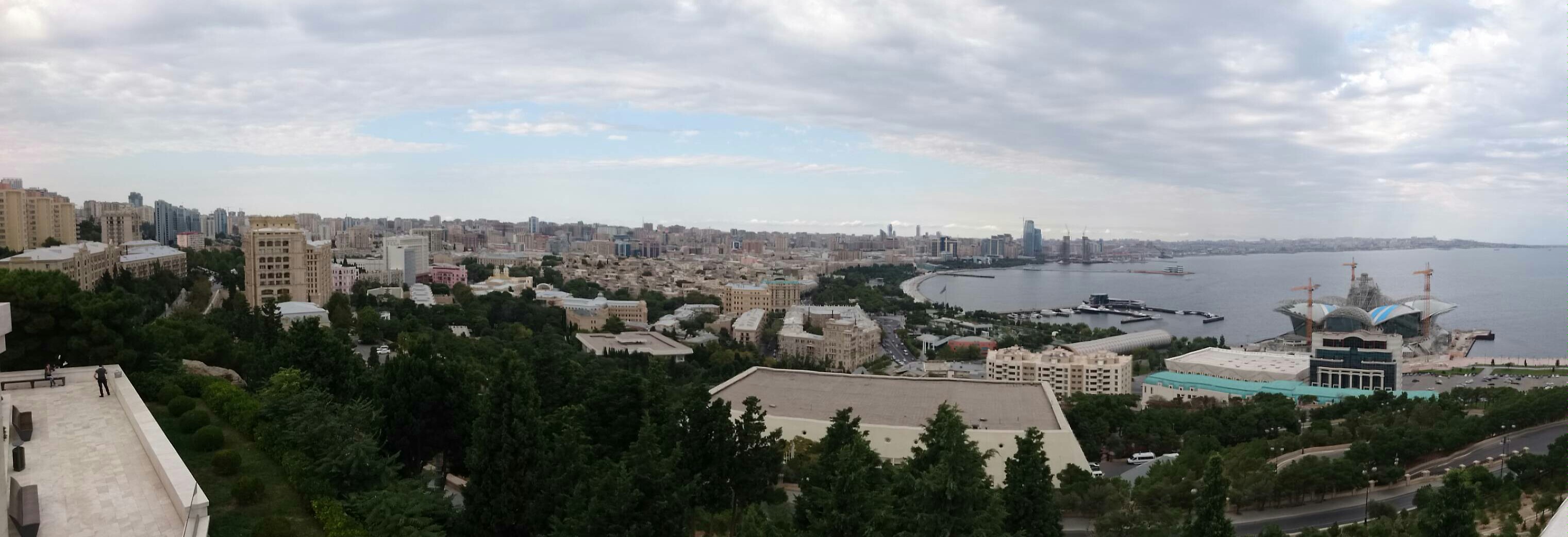 90 degree view of  Baku