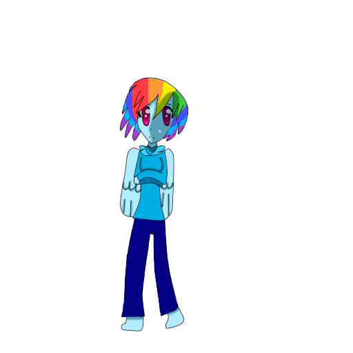 Rainbow dash anime