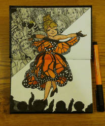 The Monarch Butterfly Dress (Day 2-Orange)