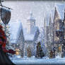 Pottermore Background: Hogsmeade at Christmas