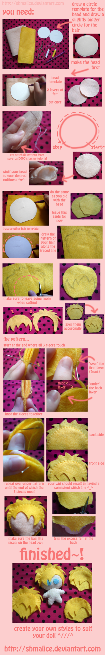 Tutorial: Plushie Wig