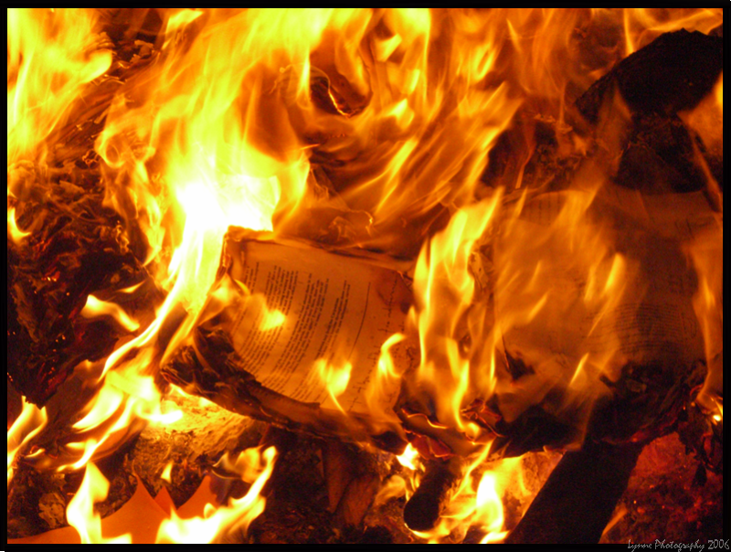 Burning.