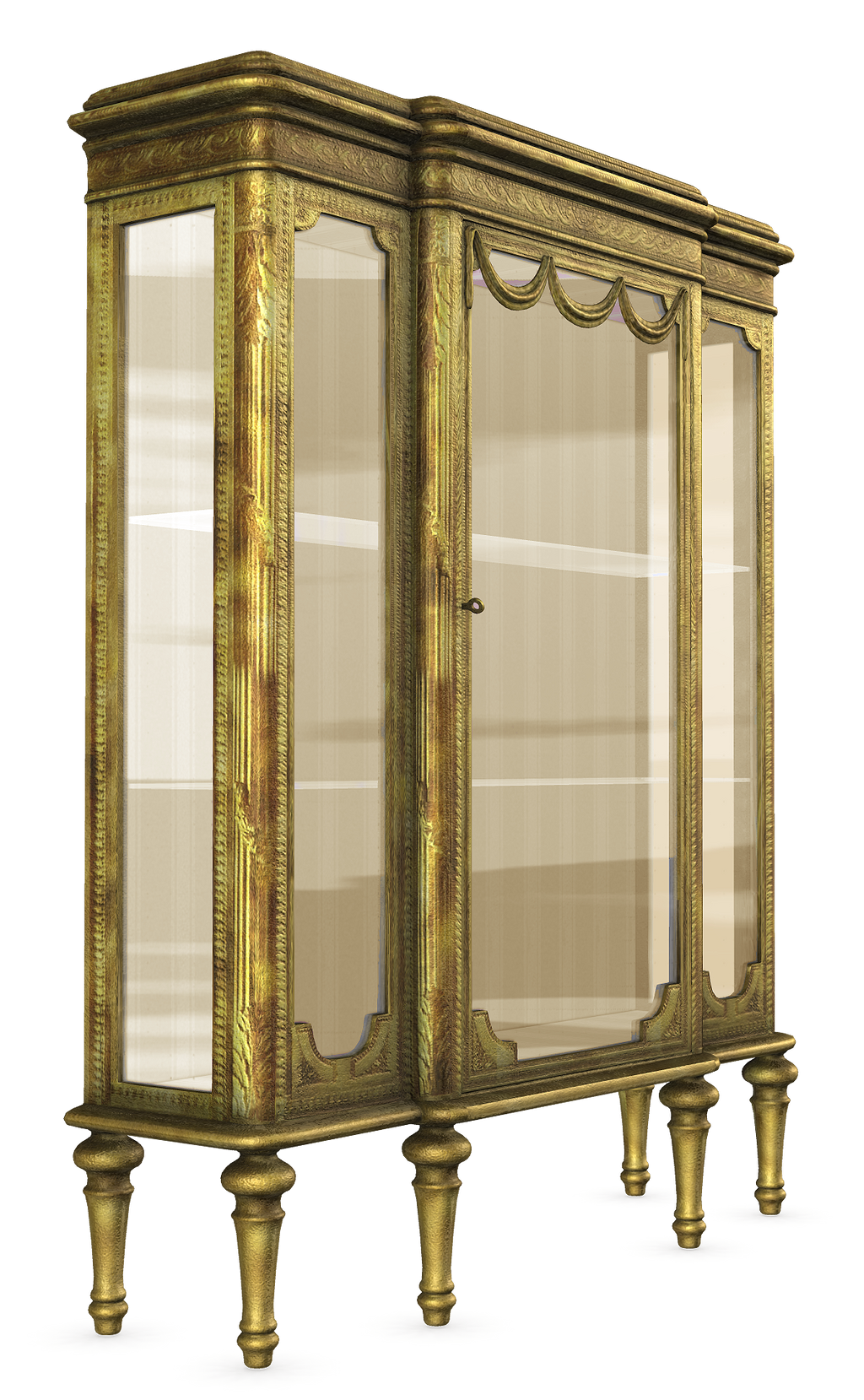 UNRESTRICTED - Antique Display Cabinet Render