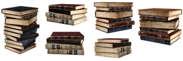 UNRESTRICTED - Stacks of books renders