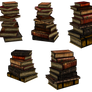 UNRESTRICTED - Stacks of books renders II