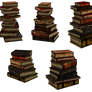 UNRESTRICTED - Stacks of books renders II