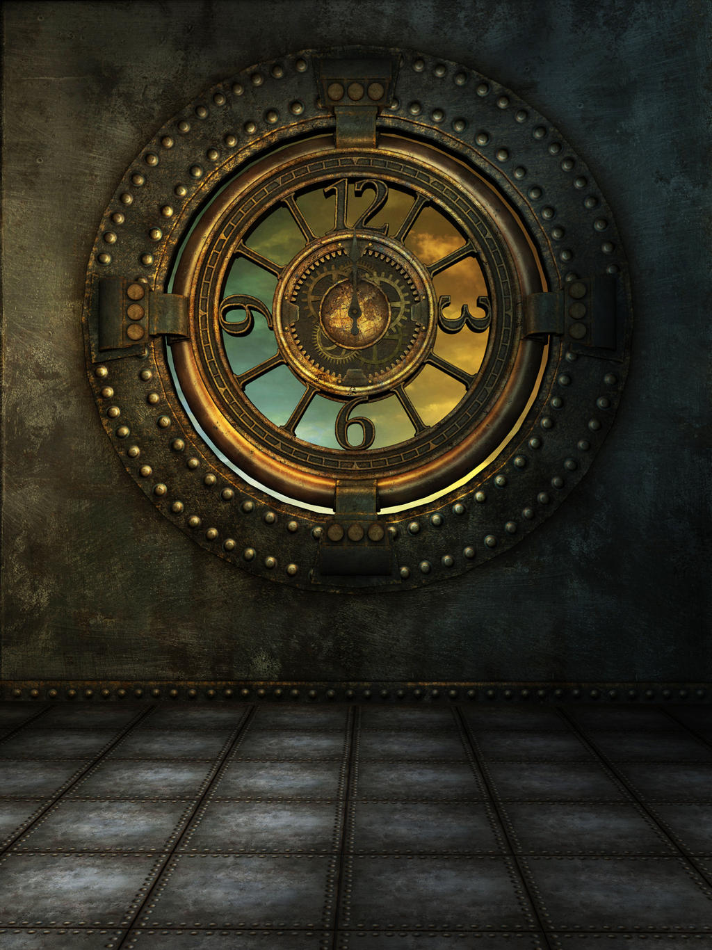 RESTRICTED - Steampunk Age Background