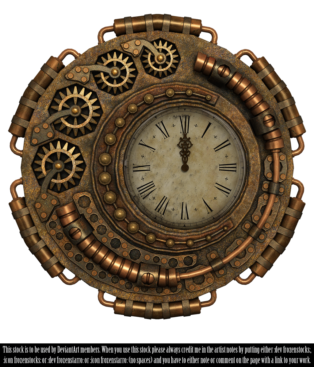 RESTRICTED - Steampunk Clock Render