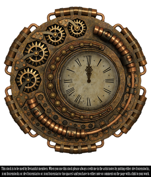 RESTRICTED - Steampunk Clock Render