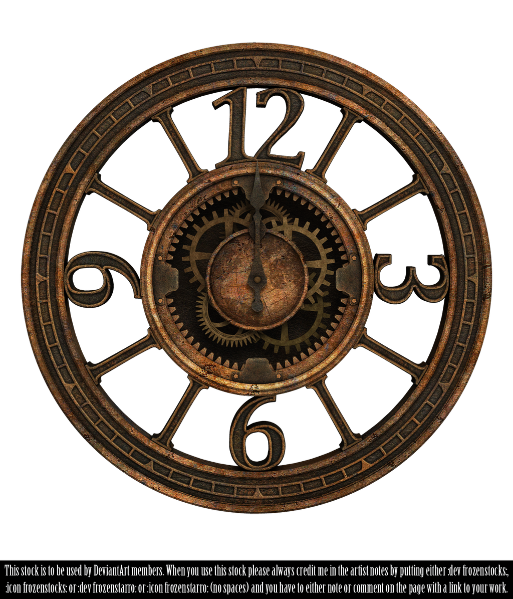 RESTRICTED - Steampunk Clock II Render by frozenstocks on DeviantArt