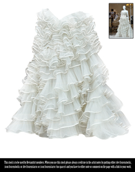 RESTRICTED - White Ruffles Skirt