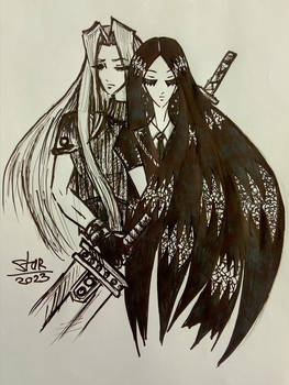 Sephiroth and Bort. Comrades-in-arms.