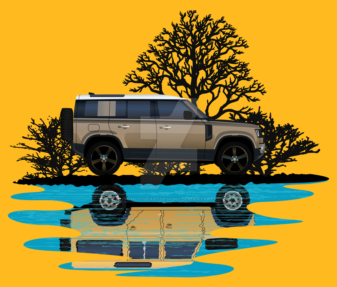 Land Rover Defender Generations by AutomotiveArtDesigns on DeviantArt