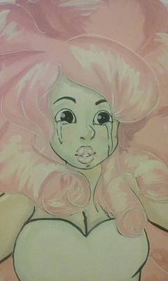 Rose Quartz Painting/ Copic marker drawing