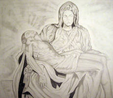 study of Pieta by Michelangelo