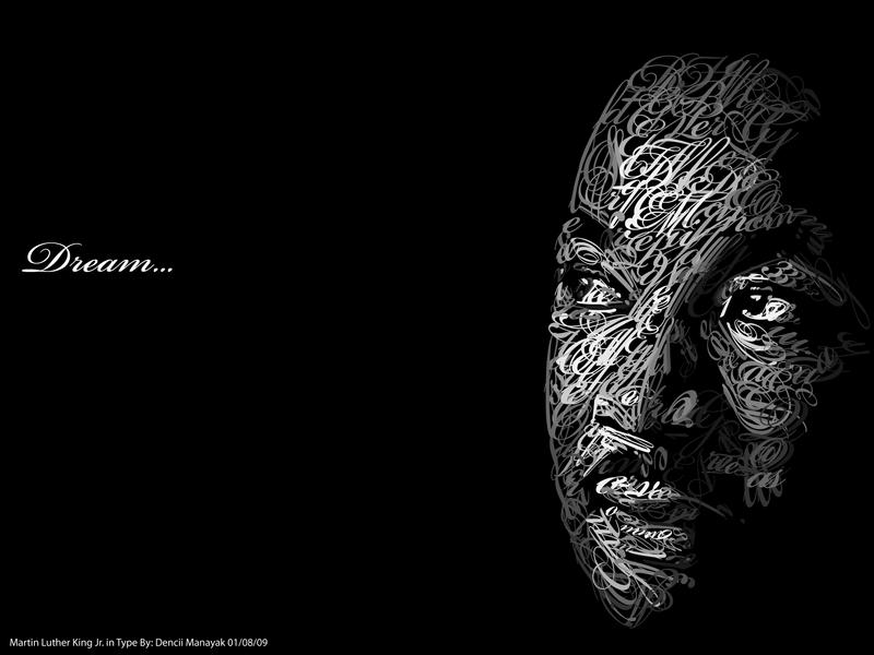 Martin Luther King Jr. in Type