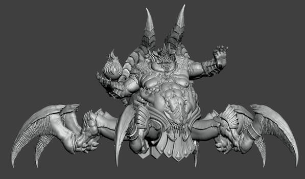 Azmodan fan art for 3D printing