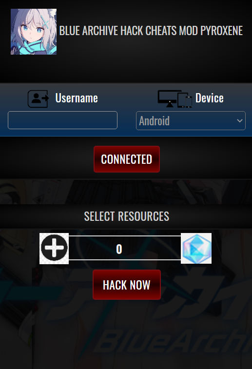 Blue Archive Hack Cheats Mod Pyroxene by JasperOtero7 on DeviantArt