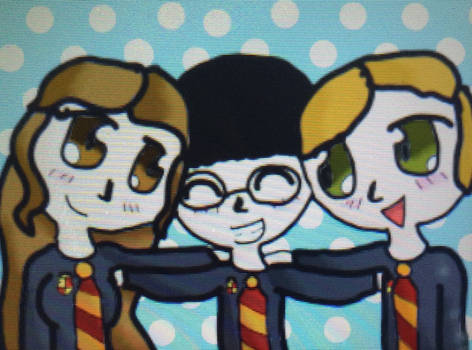 Hermione, Harry, and Ron