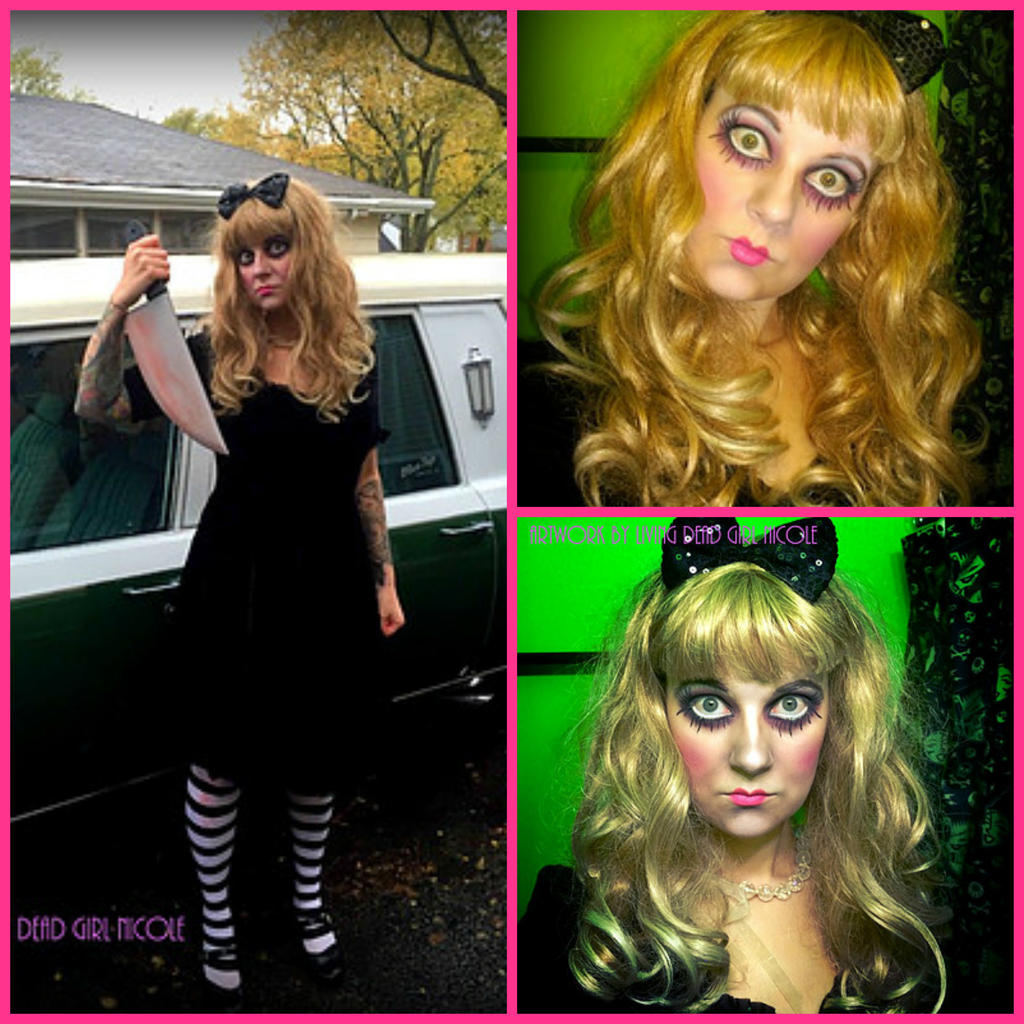 Creepy Doll Makeup And Costume By