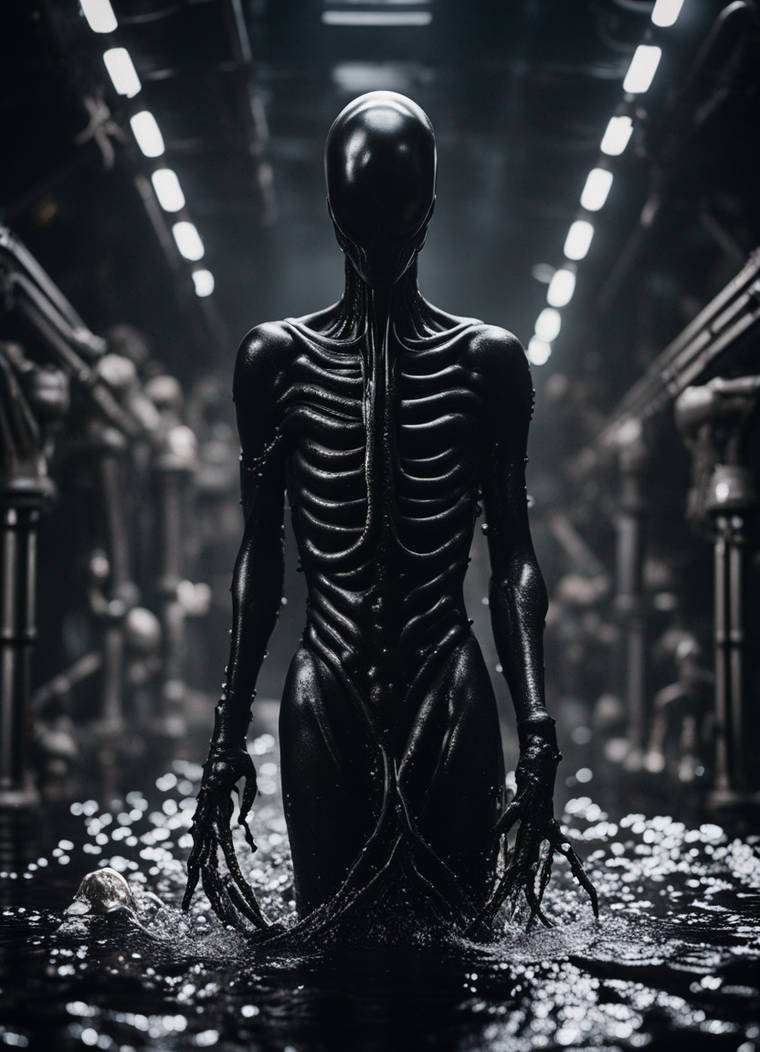 Pathogen Alien Alien, Humanoid, Pathogen, Black Goo, Tentacles, P by Joshuajacobson95 ...